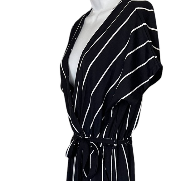 Mia Rose | Juniors Striped Jumpsuit | Navy White - NWT - Picture 4 of 7